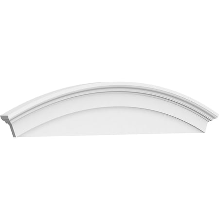 Ekena Millwork Arched Architectural Grade PVC Pediment, 72"W x 14"H x 2-3/4"P PEDP072X140ARD00